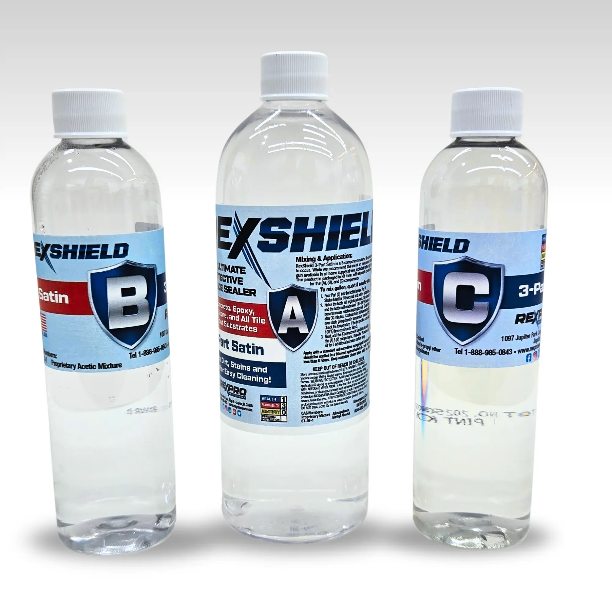 3-Part Satin Pint Bottle Image