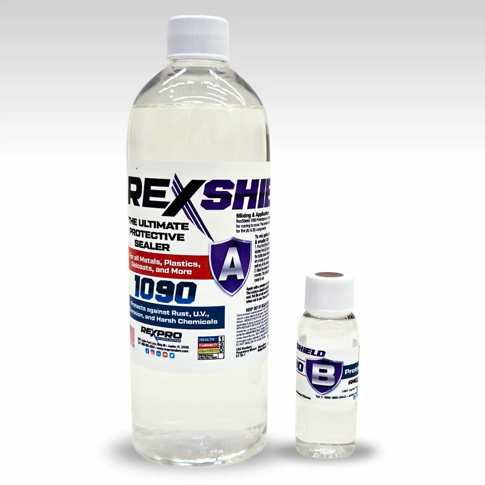 RexShield 1090 Metal Gelcoat Anti-Corrosive Pint Bottle
