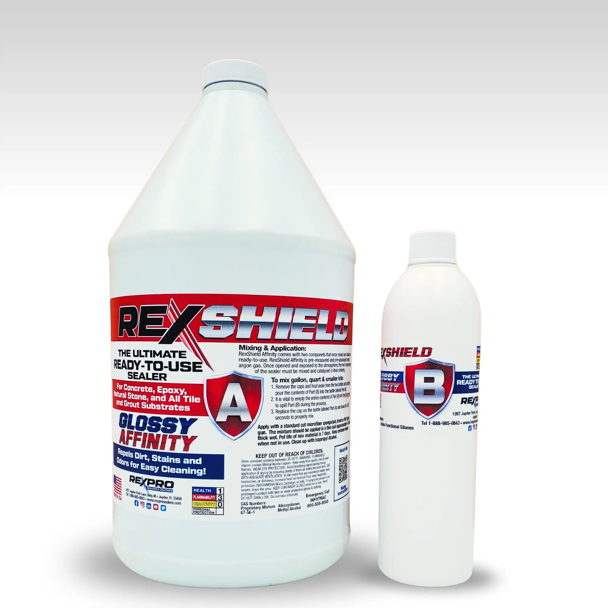 RexShield Glossy Affinity by RexPro Sealers and Coatings Gallon Bottle