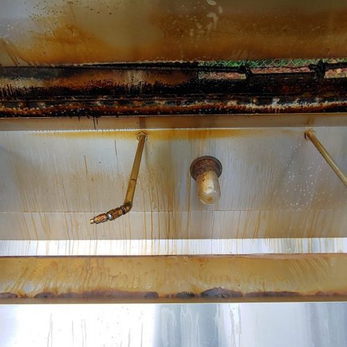 Metal restoration - stainless sink before2
